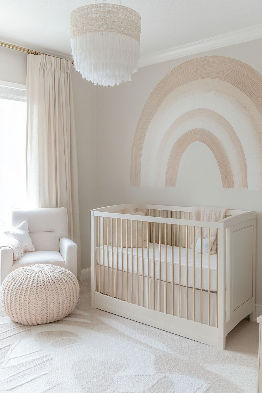 muted rainbow nursery