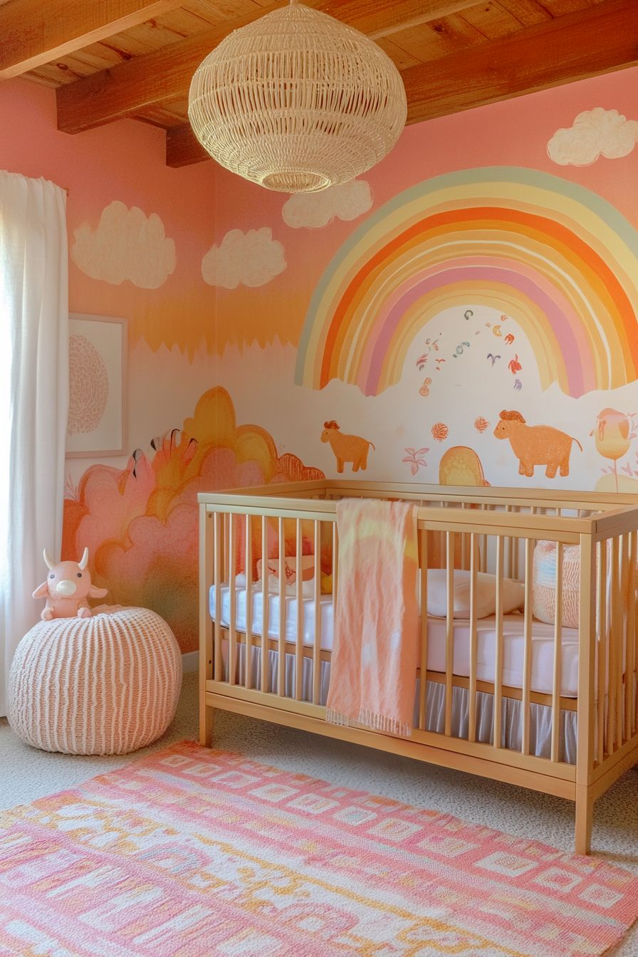 pink rainbow nursery