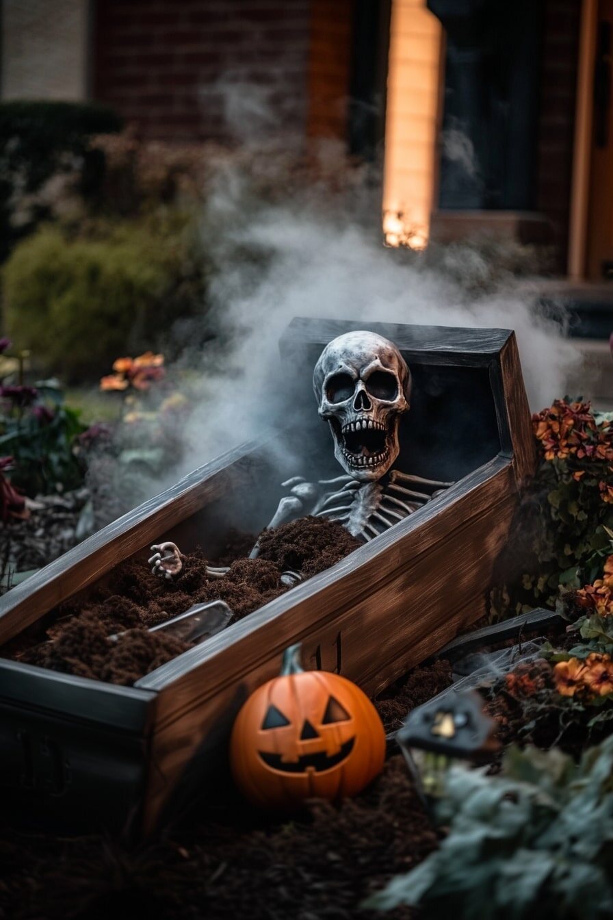 simple outdoor halloween decorations - 1