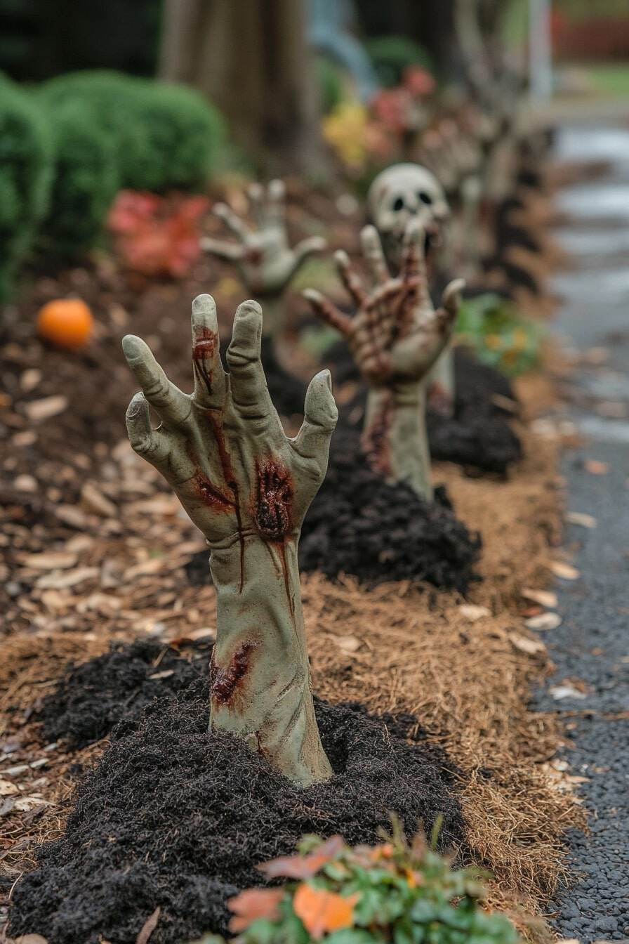 simple outdoor halloween decorations - 11