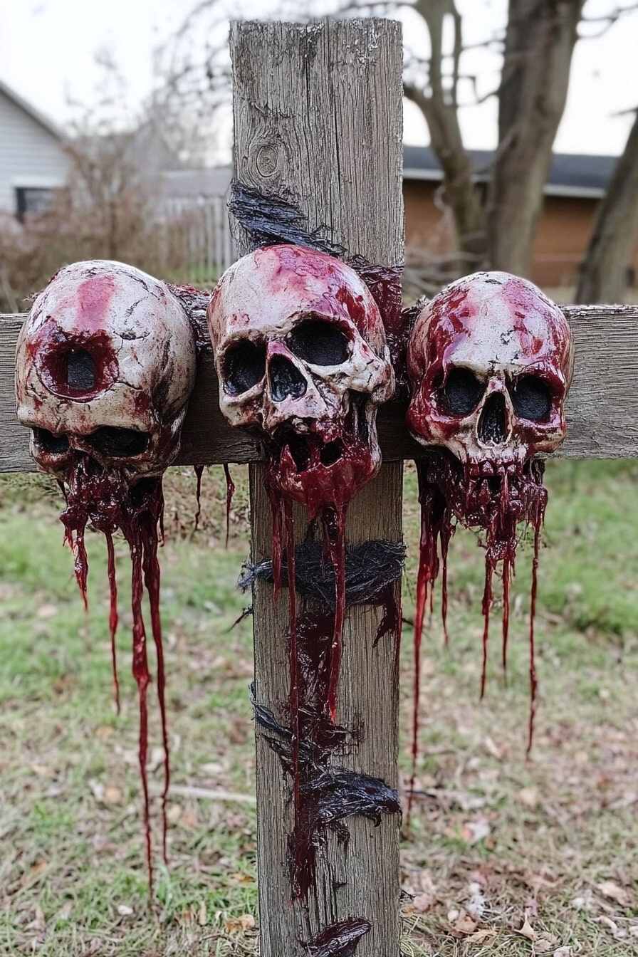 simple outdoor halloween decorations - 14