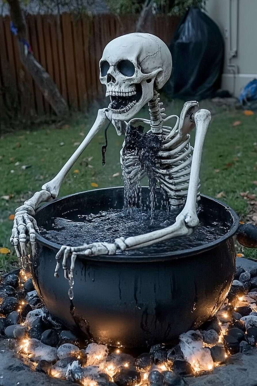 simple outdoor halloween decorations - 3