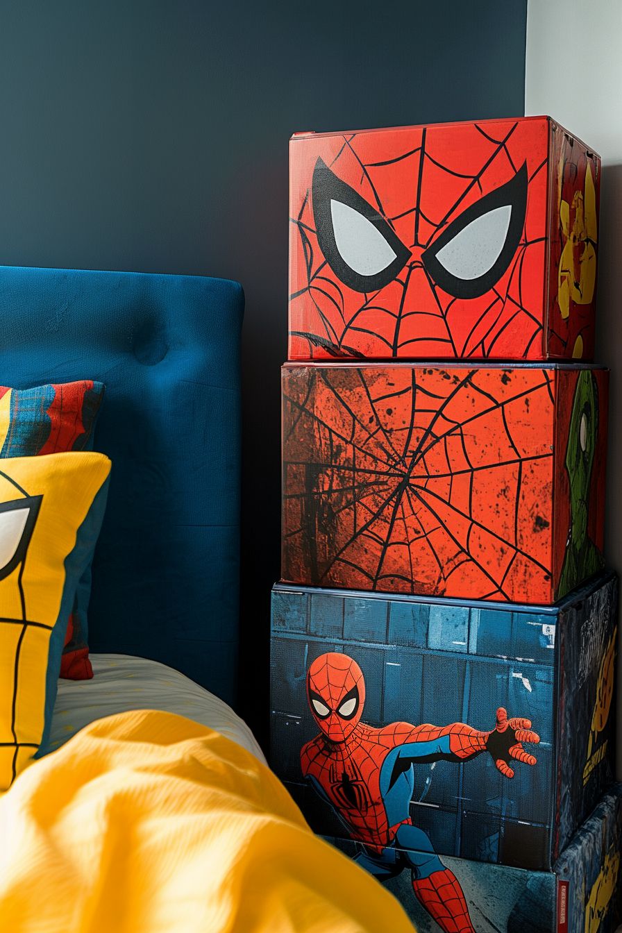 Spider-Man Themed Storage Boxes