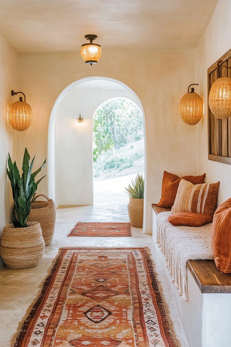 boho hallway