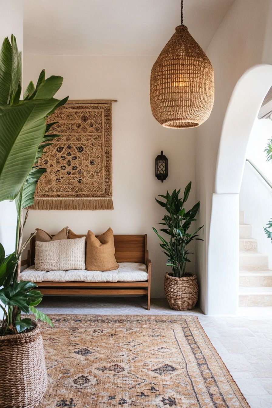 boho hallway