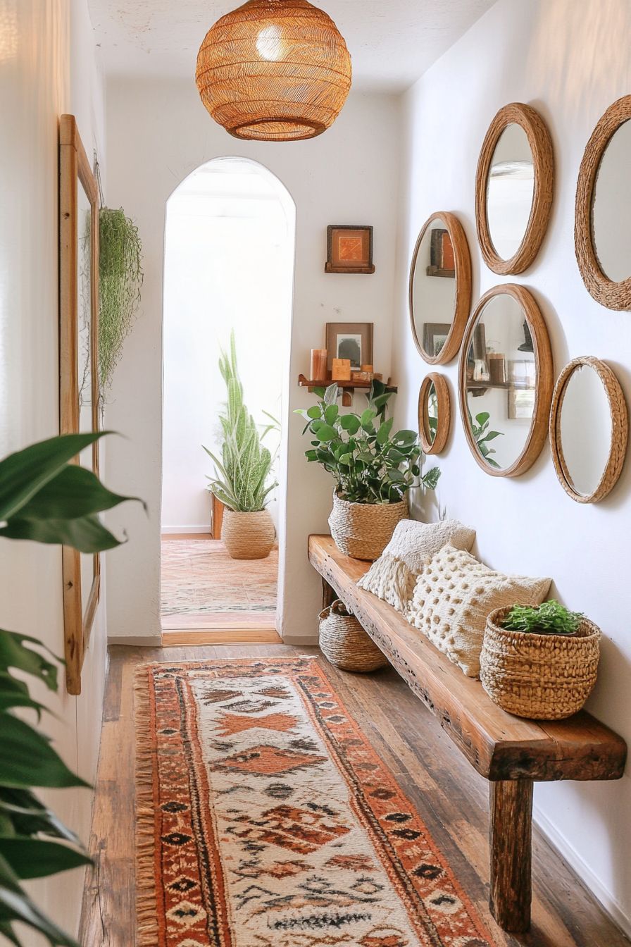 boho hallway