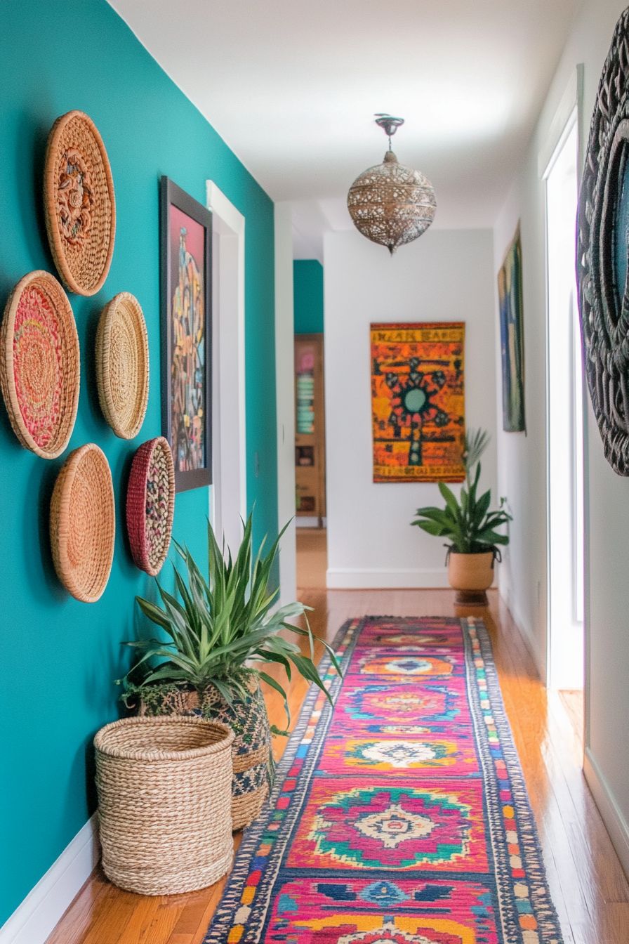 boho hallway