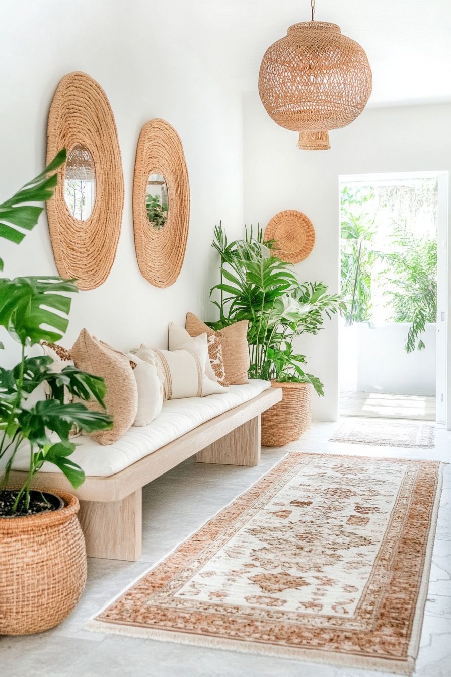 boho hallway