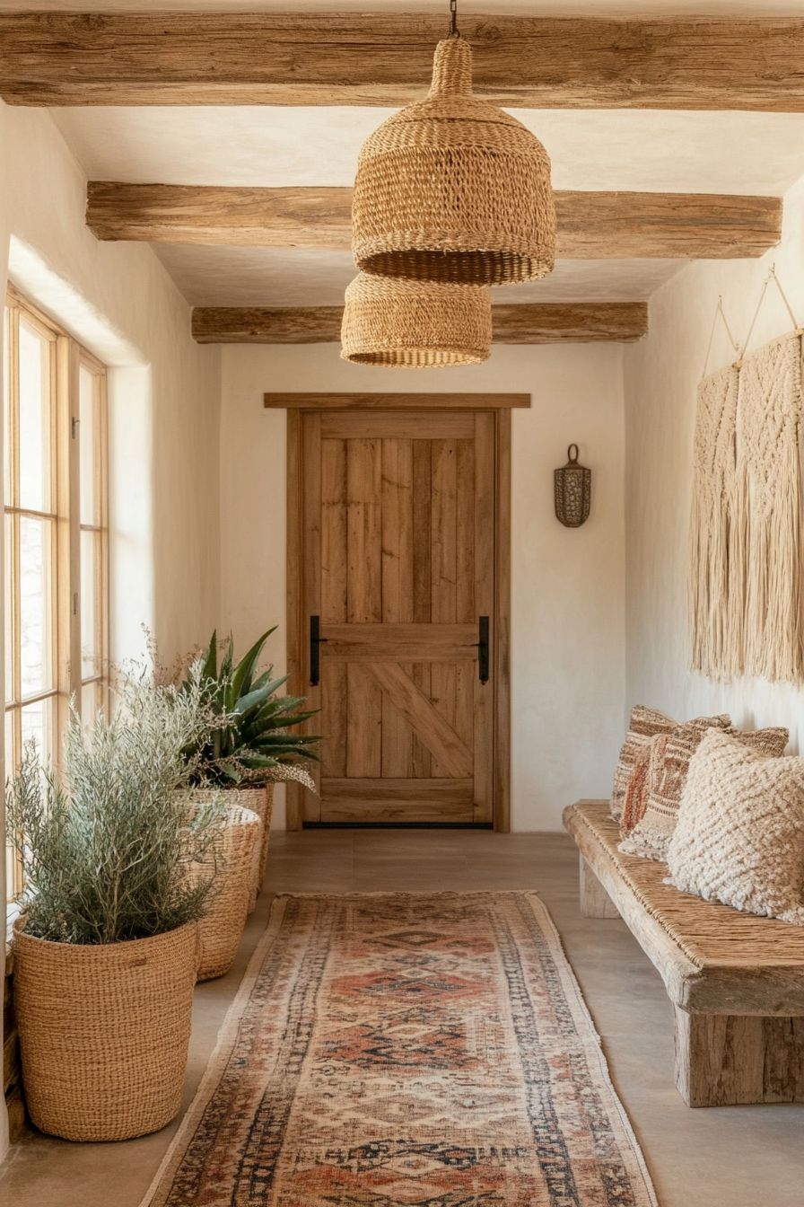 boho hallway