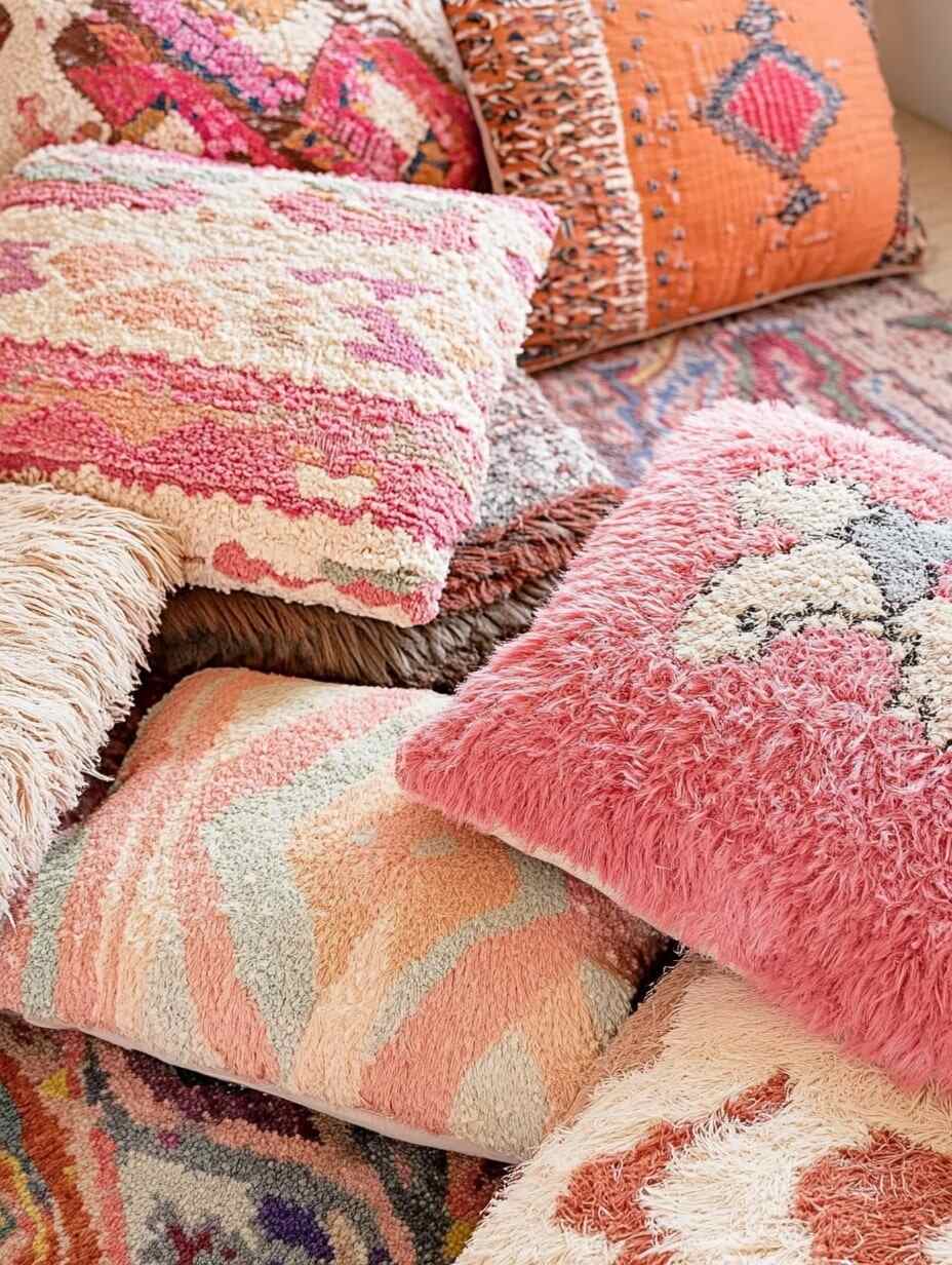 boho living room floor pillows - 15