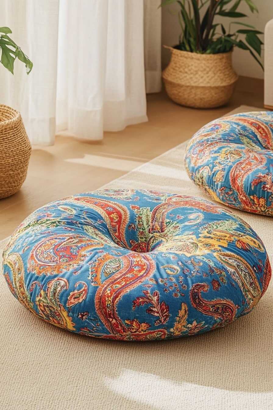 boho living room floor pillows - 4