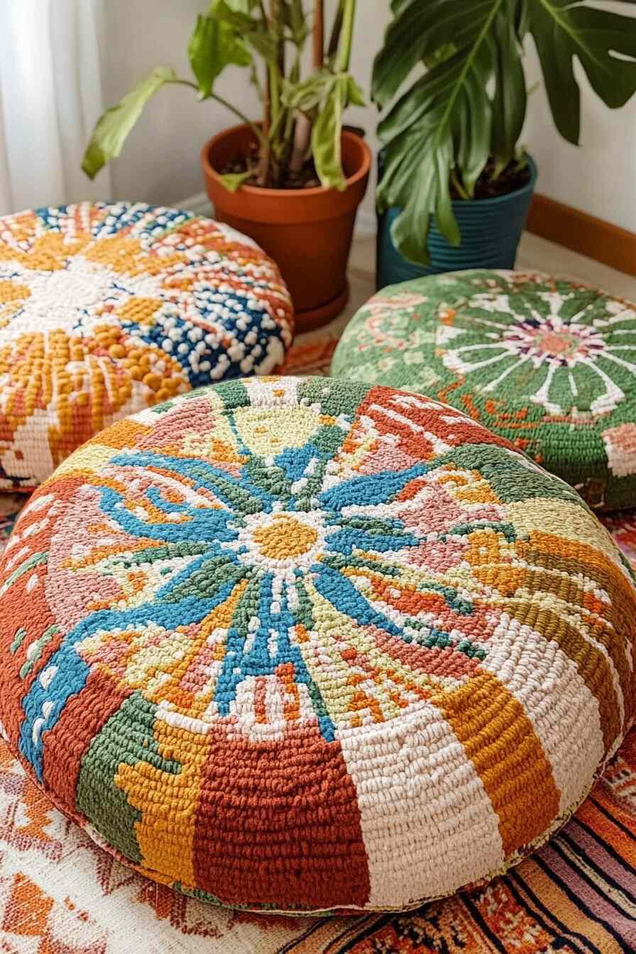 boho living room floor pillows - 8