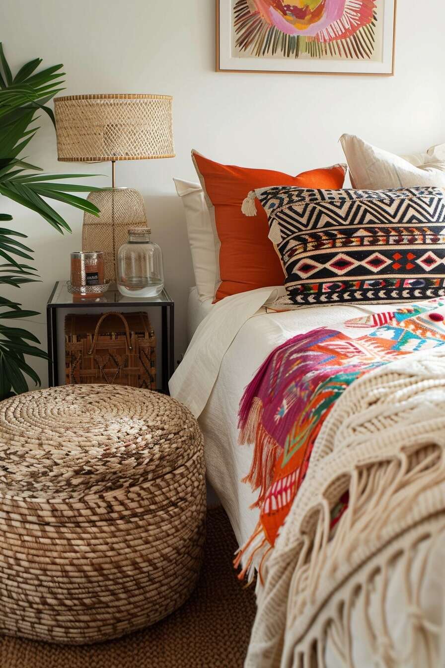 boho teen girl bed room - 15