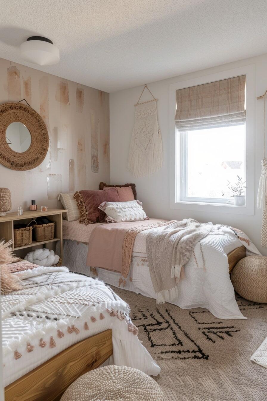 boho teen girl bed room - 16