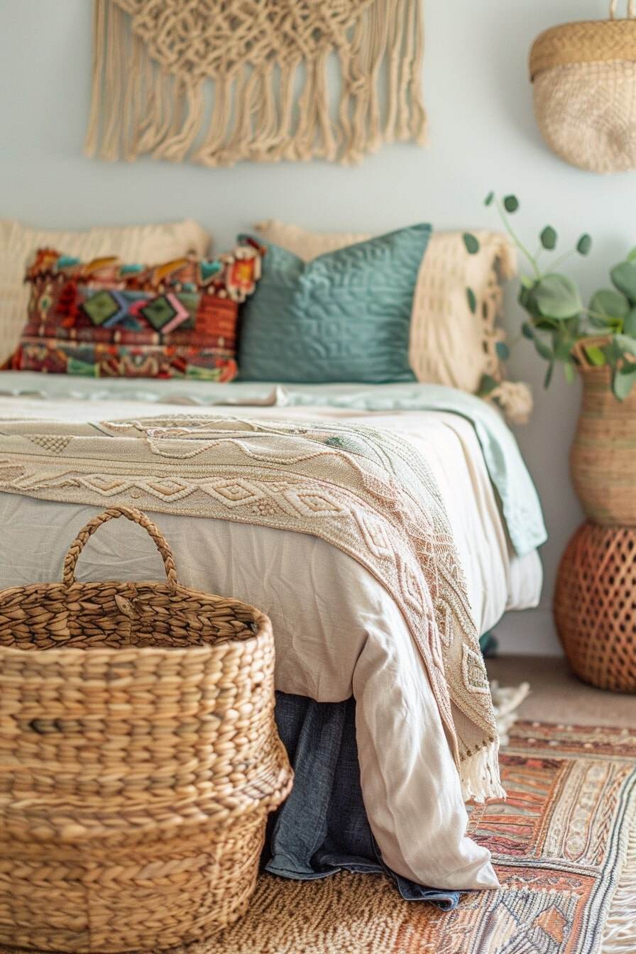 boho teen girl bed room - 20