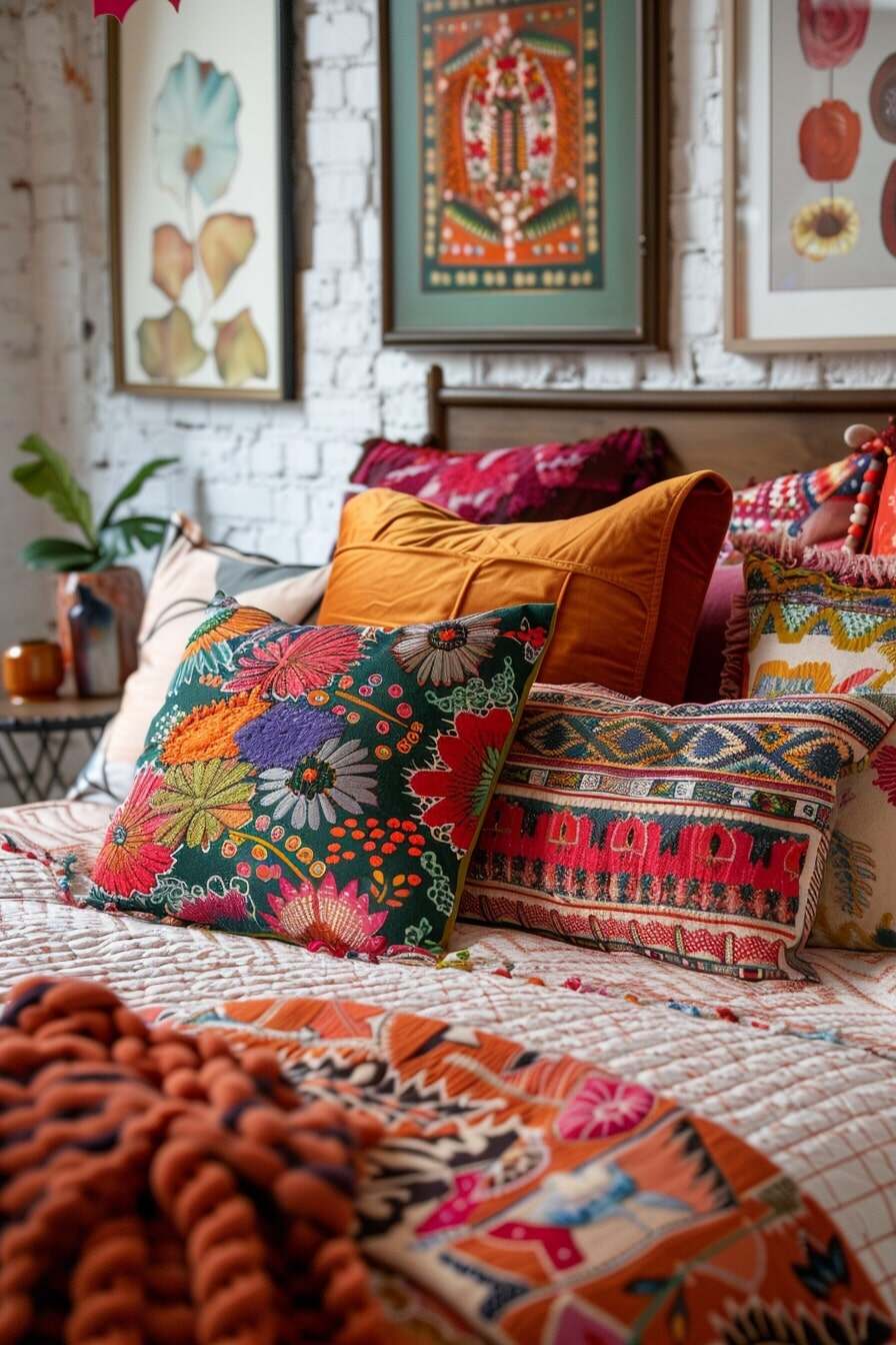 boho teen girl bed room - 21