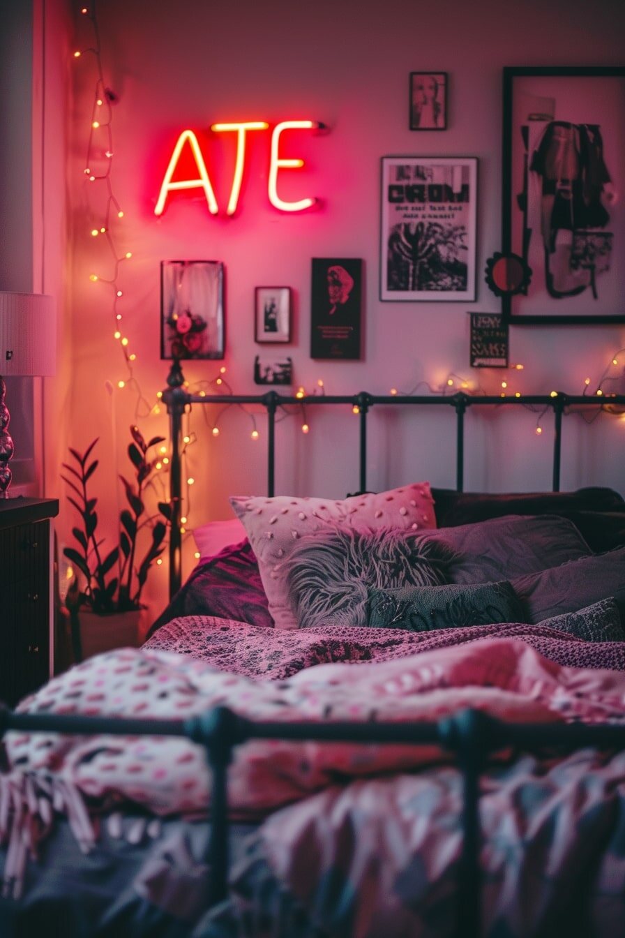 boho teen girl bed room - 4