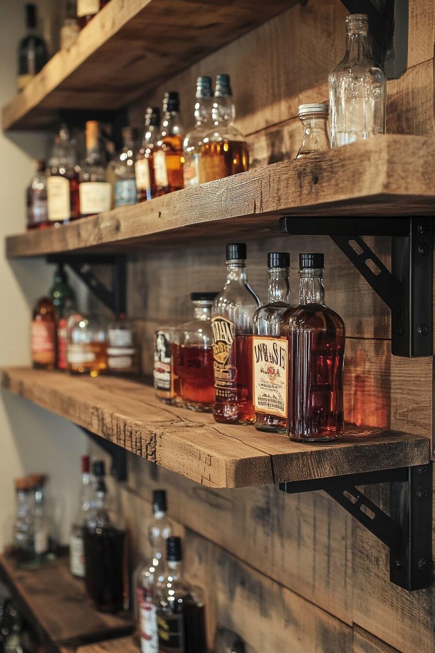 home bar shelf ideas - 11