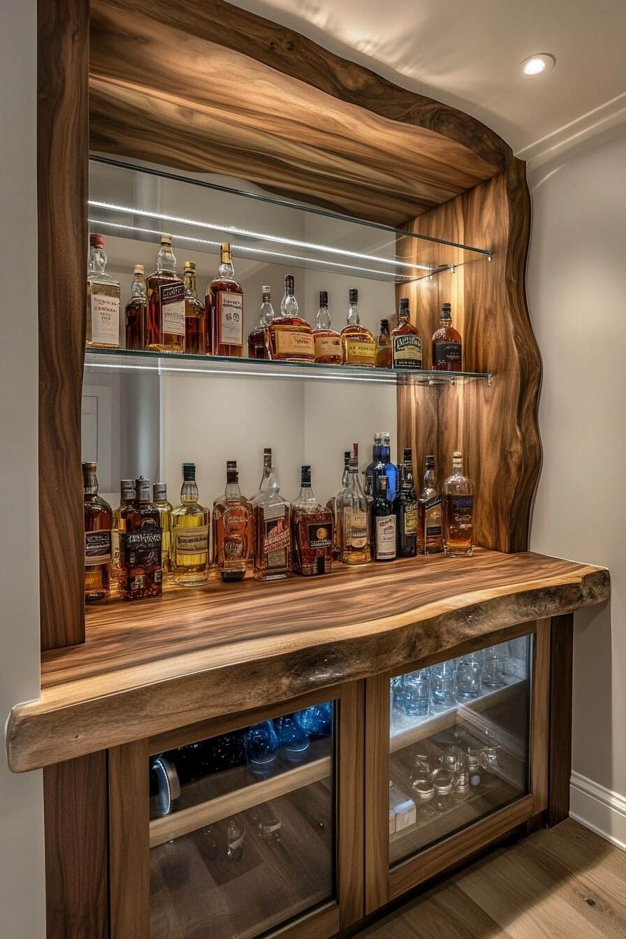 home bar shelf ideas - 21