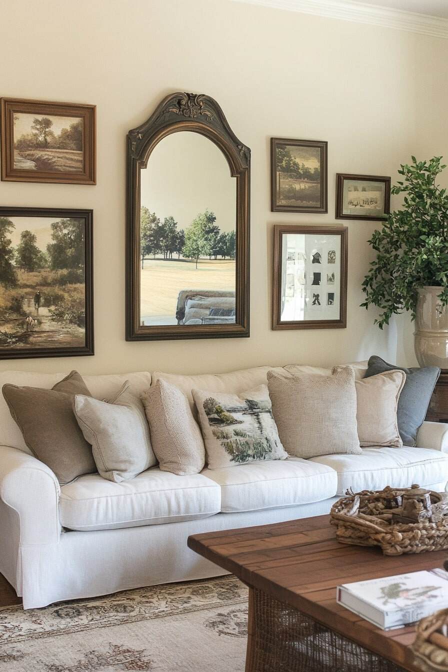 living room gallery wall ideas - 4