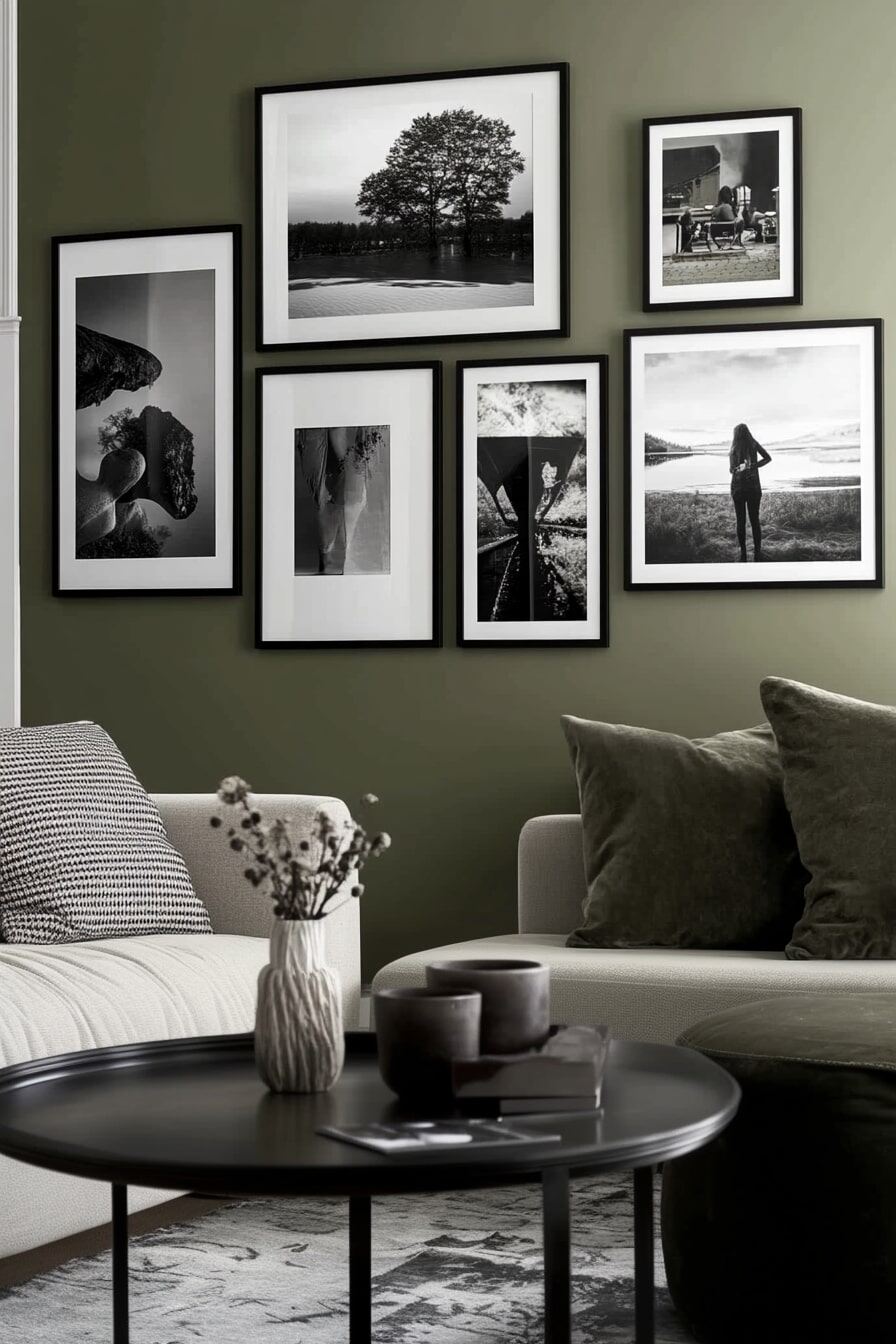 living room gallery wall ideas - 51