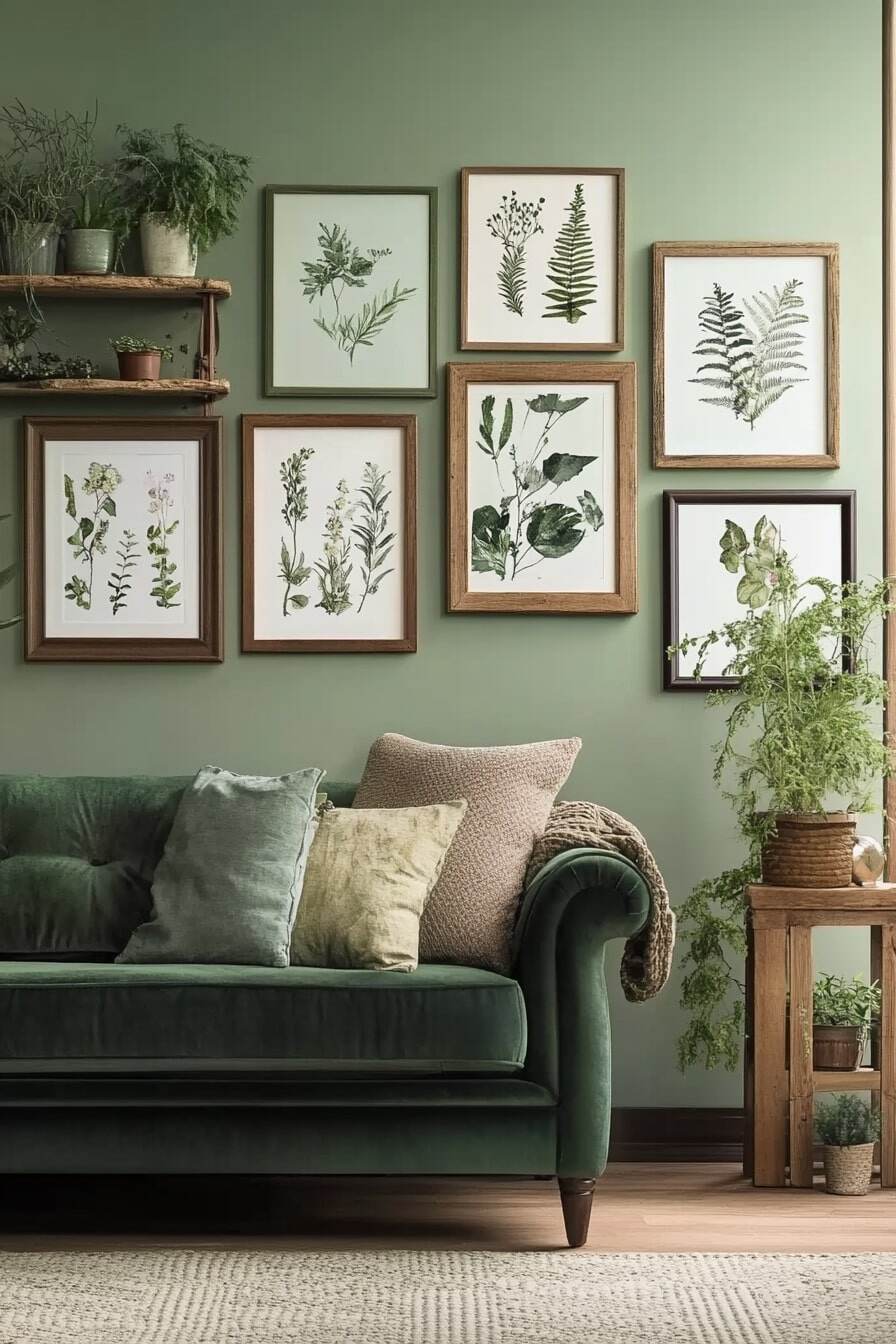 living room gallery wall ideas - 67