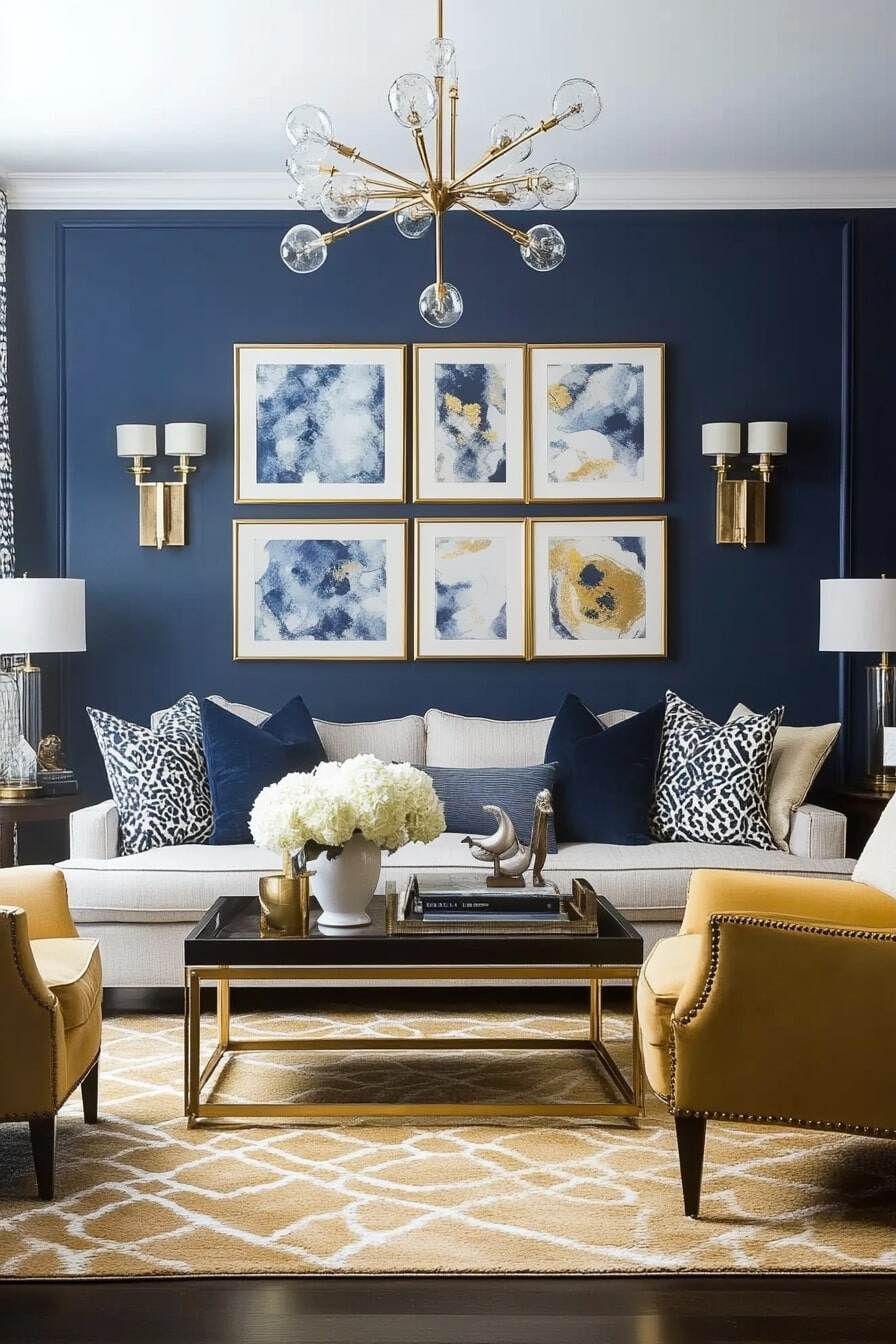 living room gallery wall ideas - 84