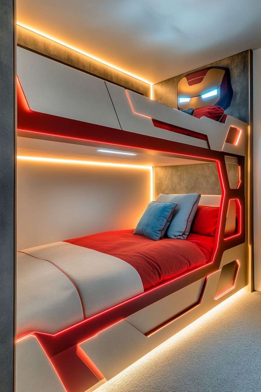 marvel themed bunk bed