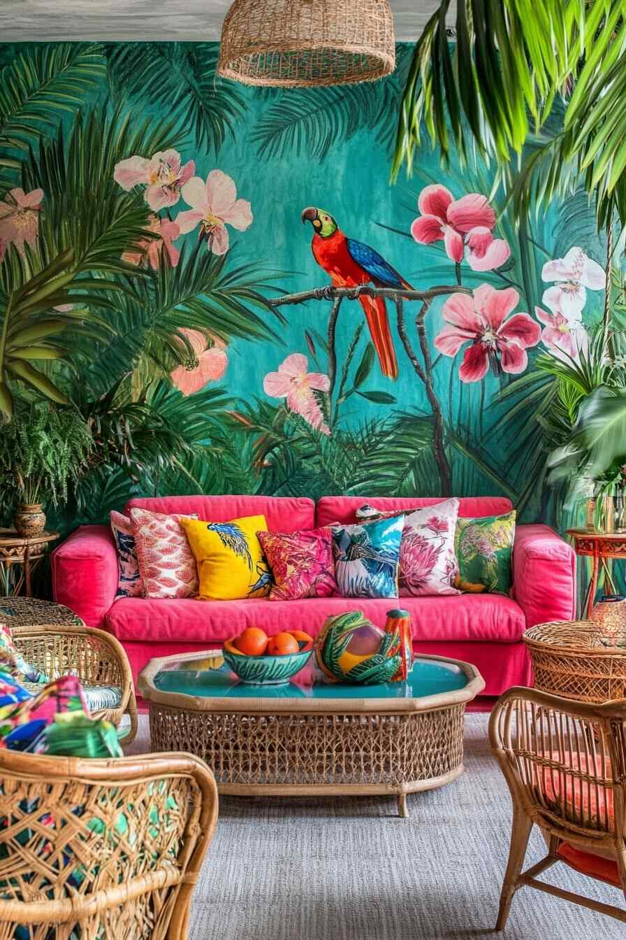 maximalist living room - 17