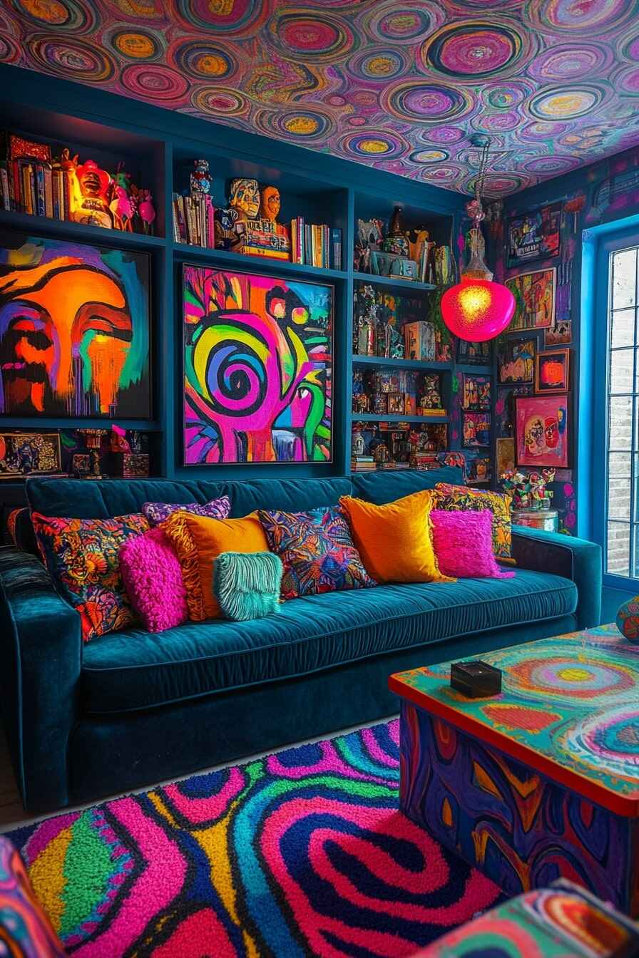 maximalist living room - 24