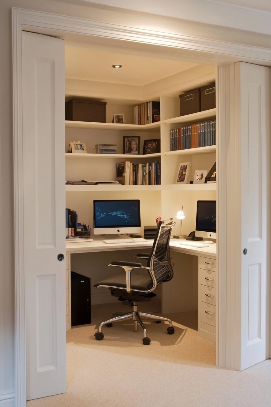 small home office double desk - 13