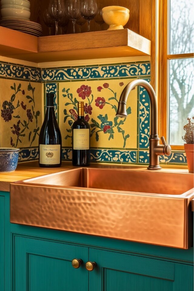 25 Stunning Bohemian Kitchen Sinks Inspirations You’ll Love - H.M.G