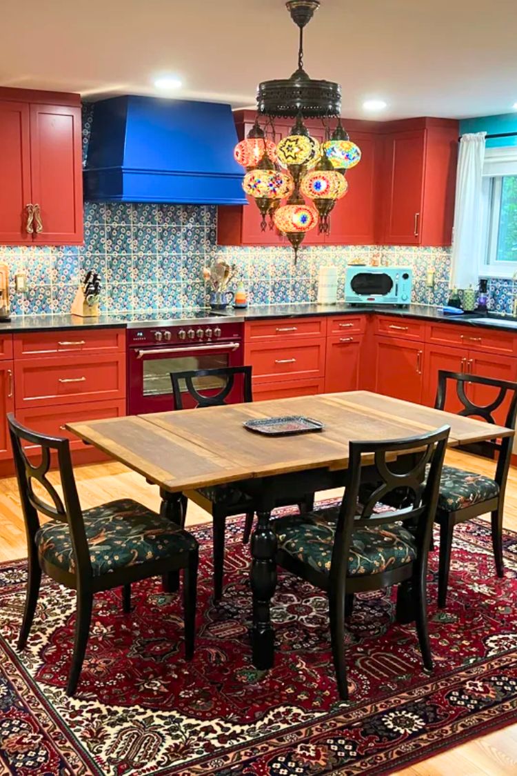 colorful kitchen