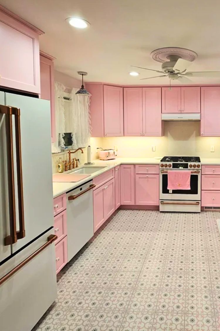 pink kitchen