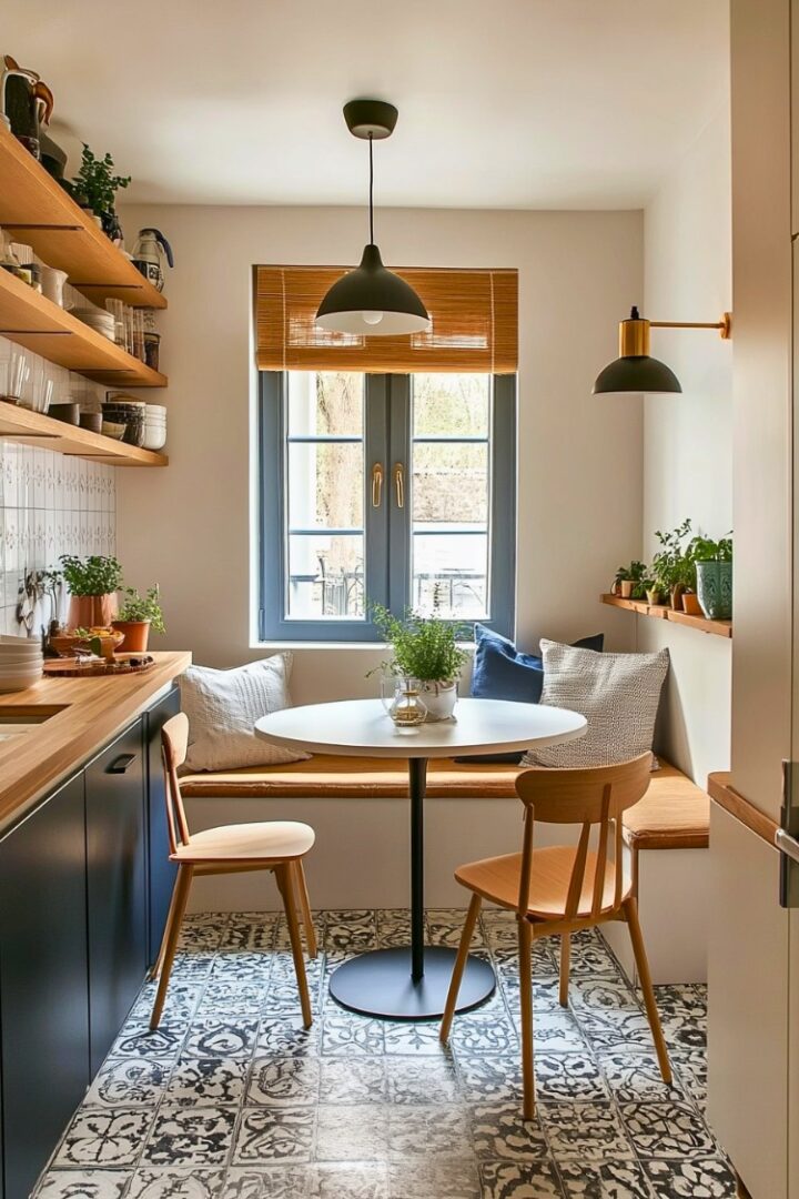 40 Clever Dining Area Ideas for Small Kitchens - H.M.G