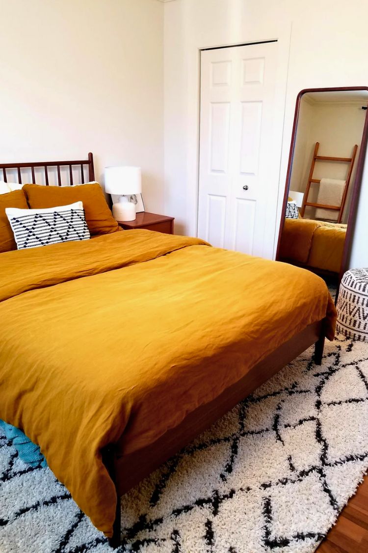 earthy boho bedroom