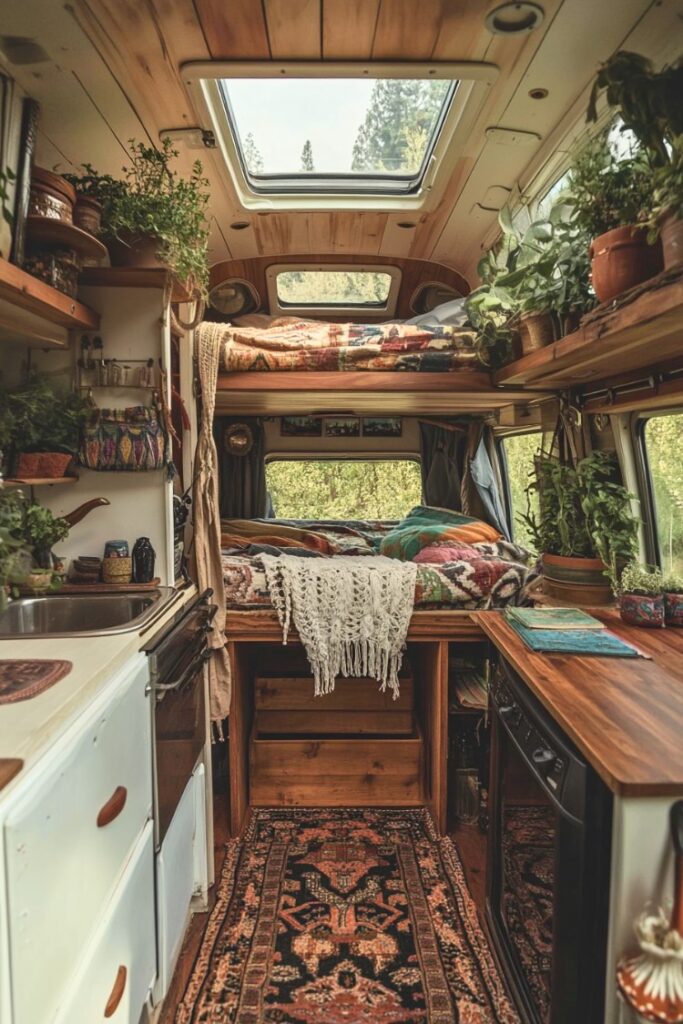 15+ Stunning Bohemian Camper Van Interiors to Inspire Your Wanderlust ...