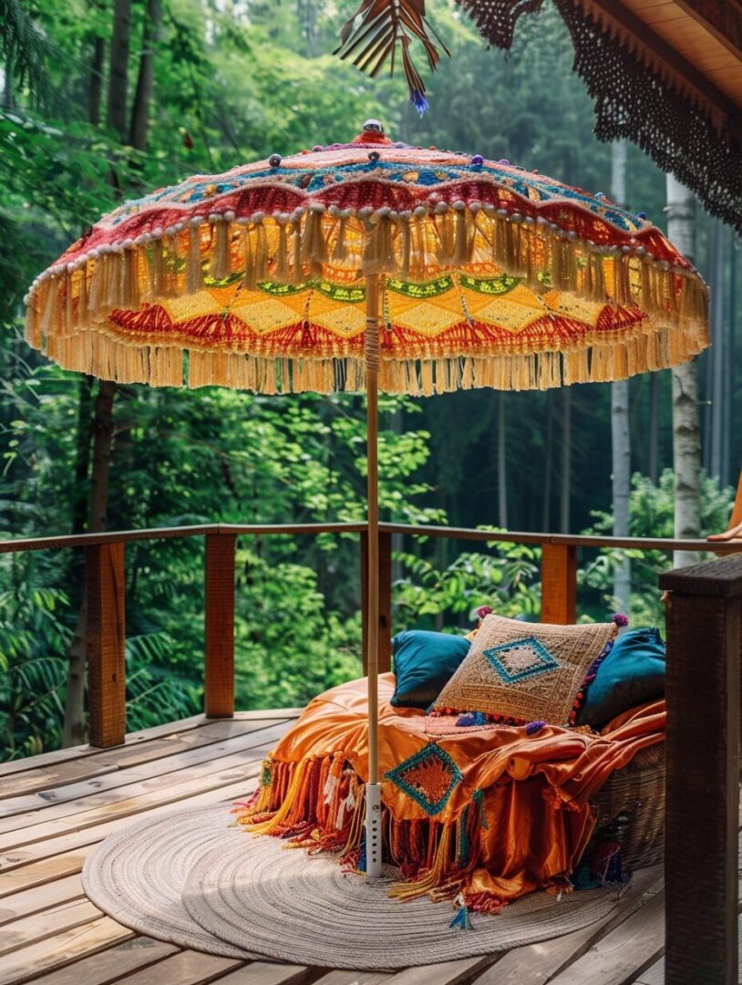 20 Boho Umbrella Ideas to Amp Up Your Outdoor Aesthetic - H.M.G