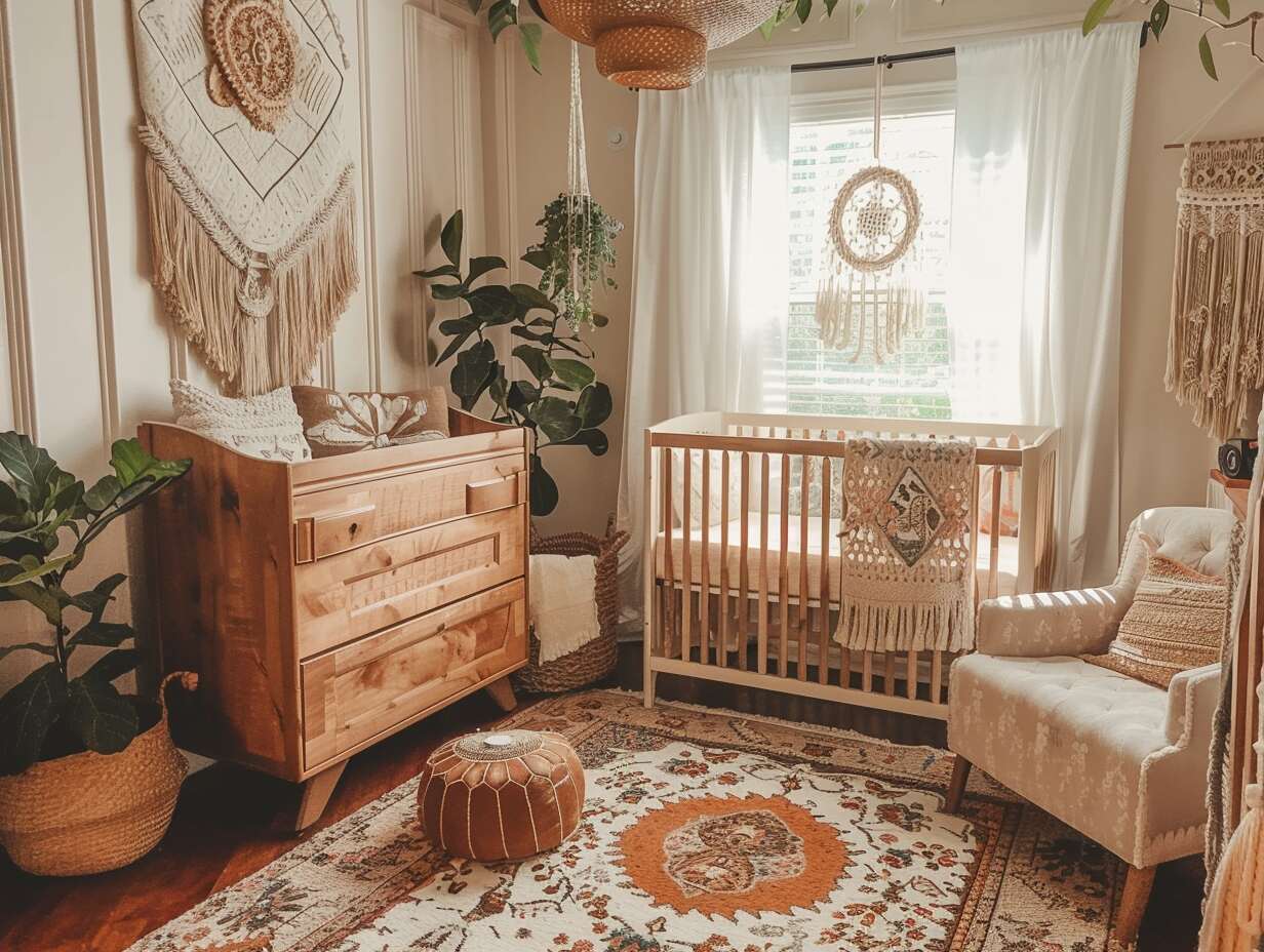 beige boho nursery neutral - 3