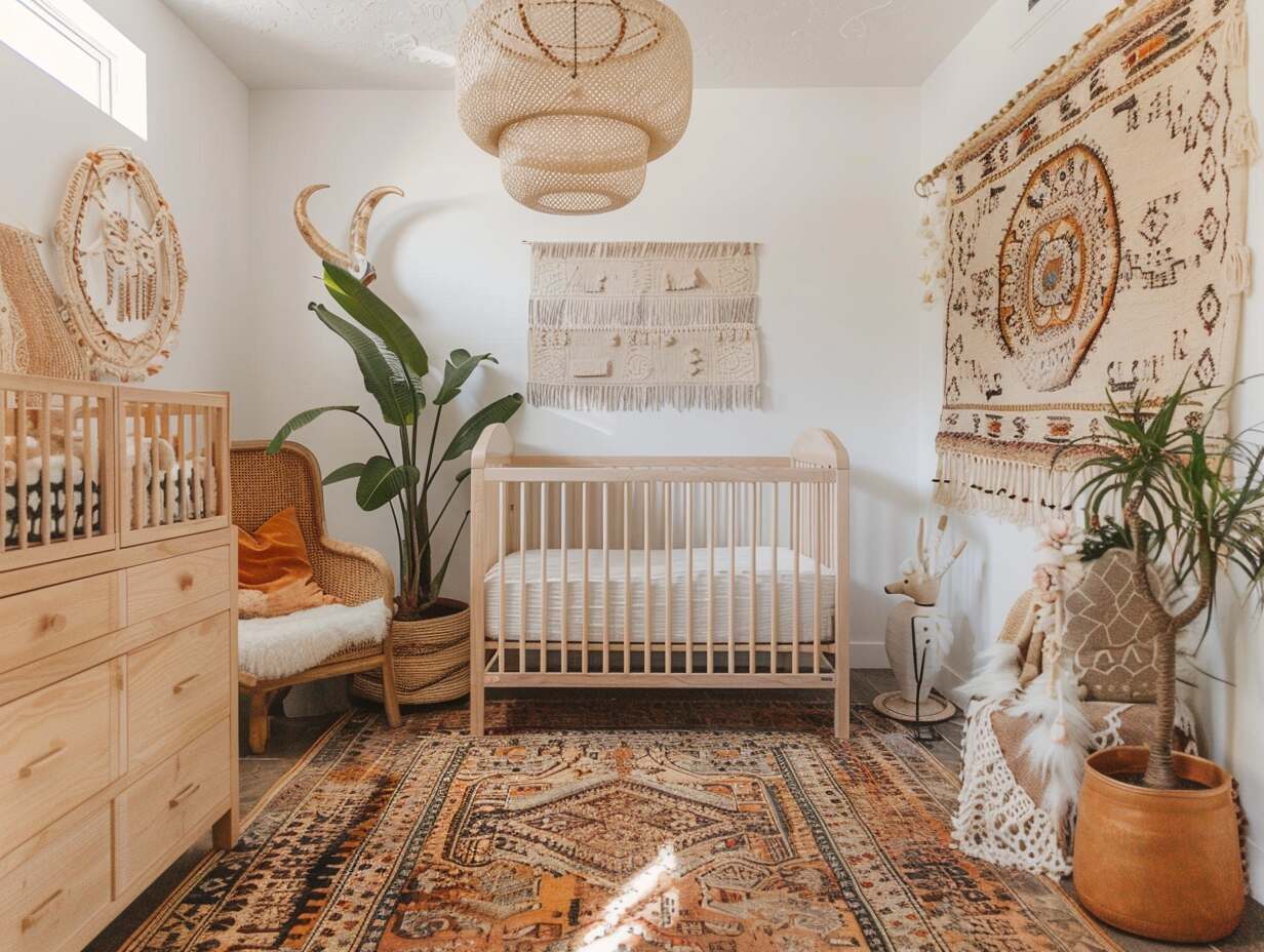 beige boho nursery neutral - 4