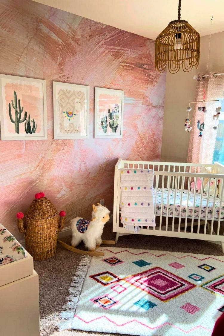 boho desert girl nursery