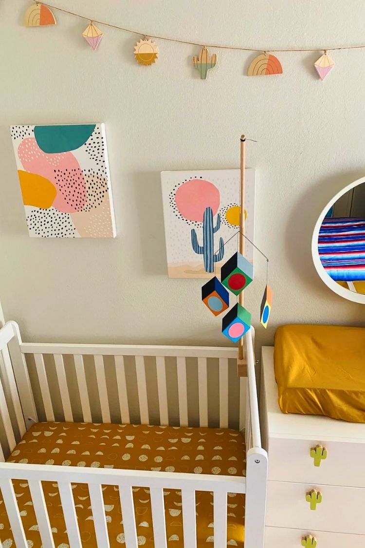 boho girl nursery 