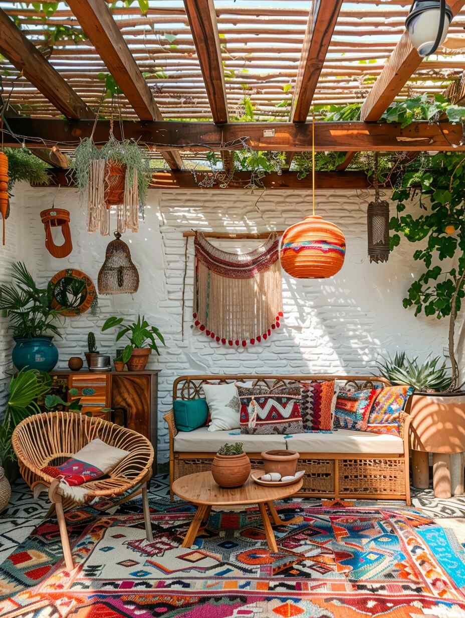 boho patio decor - 13