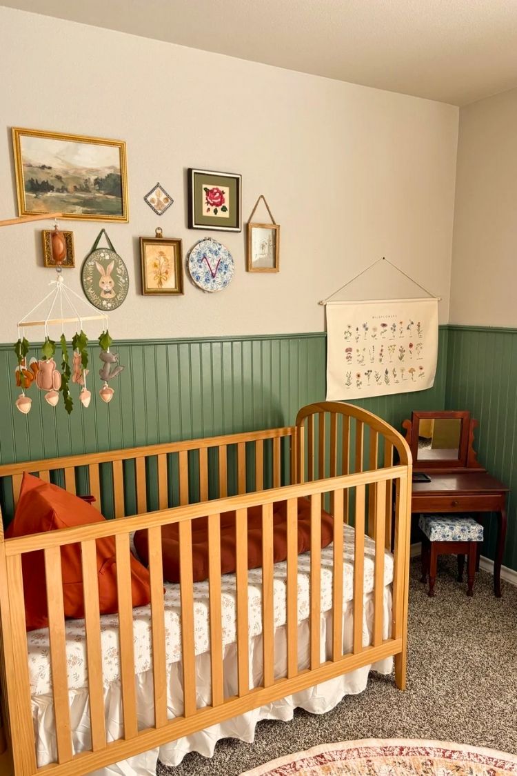 boho vintage girl nursery