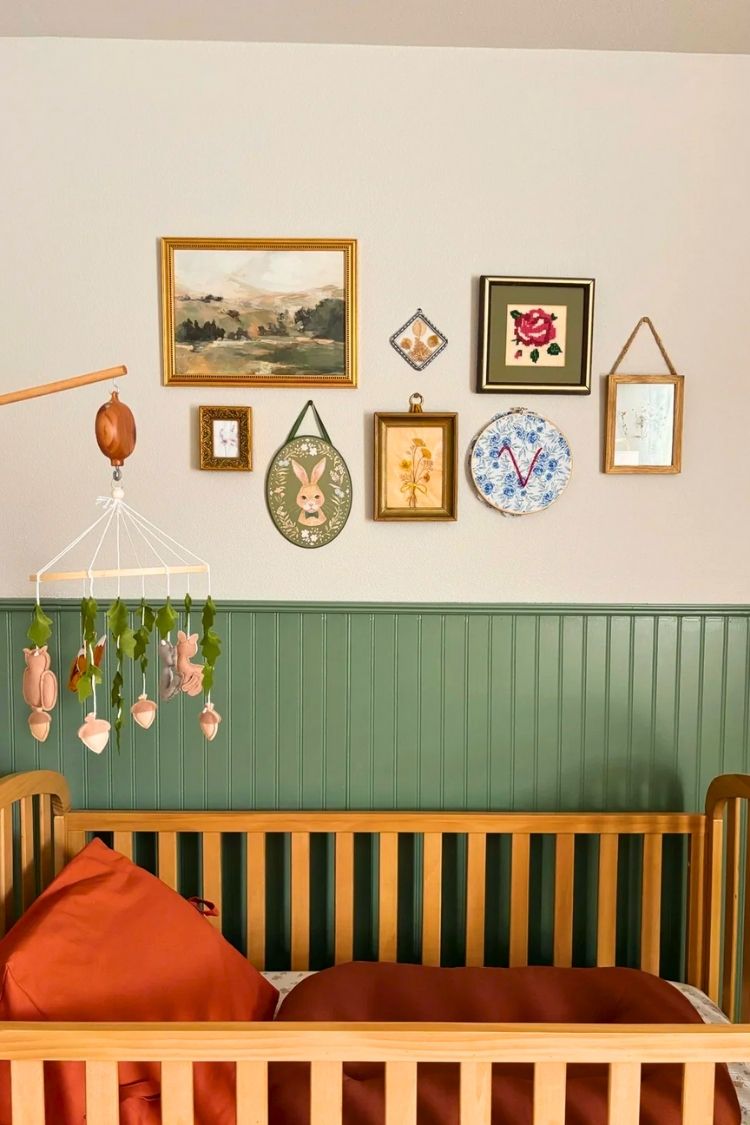 boho vintage girl nursery