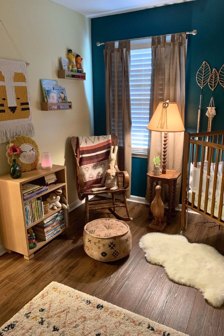 earthy boho girl nursery