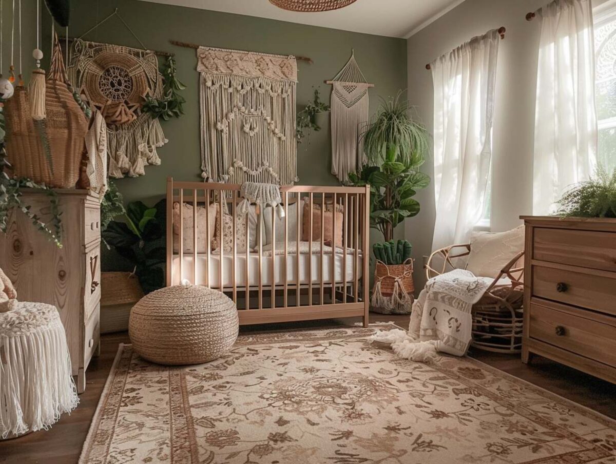 20+ Chic Gender-Neutral Boho Nursery Room Inspirations - H.M.G