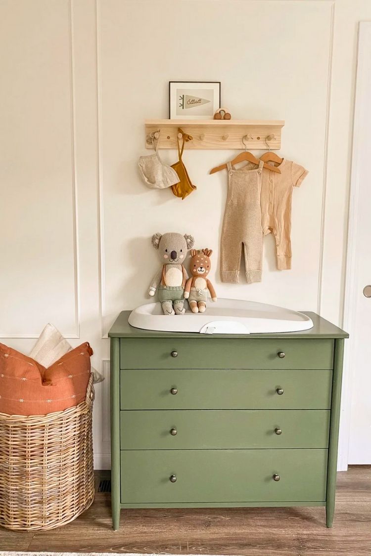 muted gender neutral boho nursery (3)