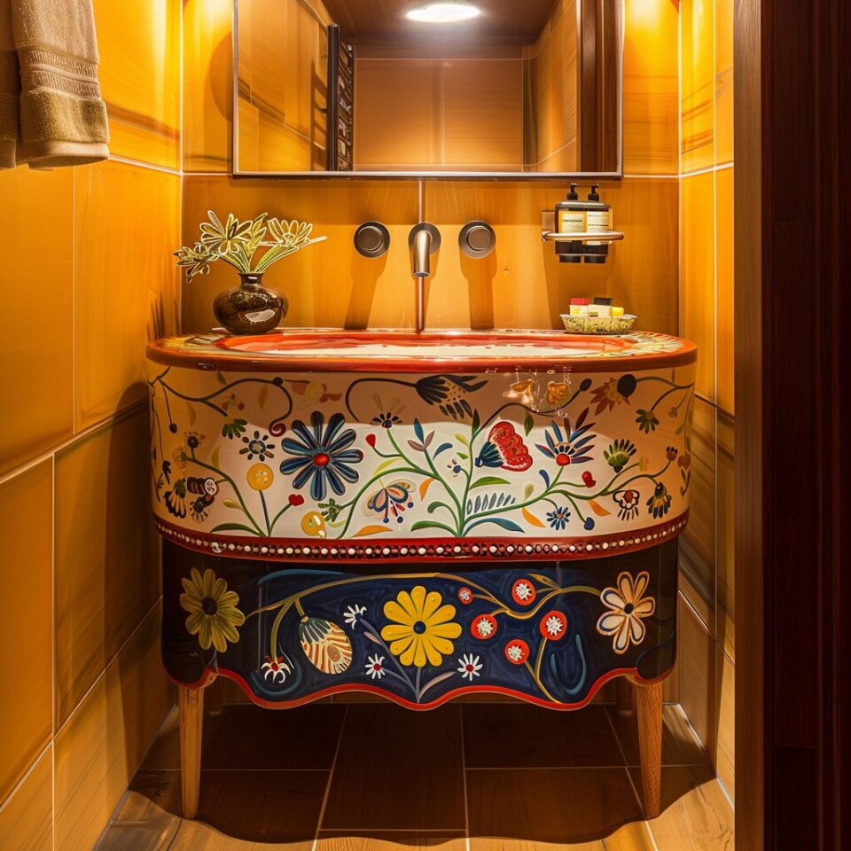 25+ Enchanting Boho Bathroom Sink Designs You'll Love - H.M.G