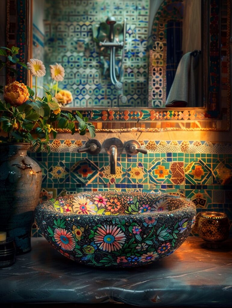 25+ Enchanting Boho Bathroom Sink Designs You'll Love - H.M.G